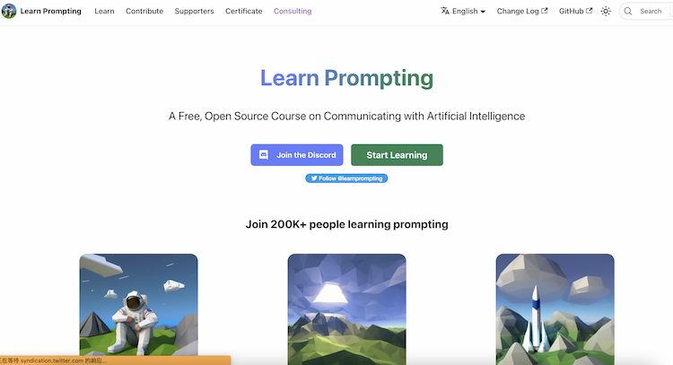 Learn Prompting Learn Prompting is the largest and most comprehensive course in prompt engineering available on the internet, with over 60 content modules, translated into 9 languages, and a thriving community.