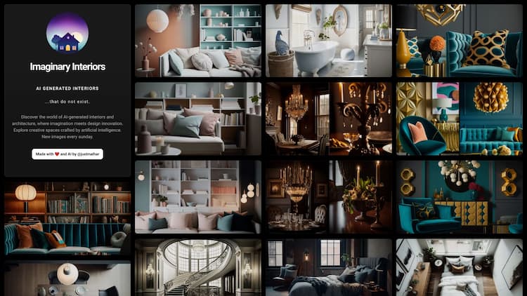 Imaginary Interiors Taste the future of interior design with ImaginaryInteriors. Our AI-generated interior designs provide an endless variety of inspiration. Explore our free download gallery and discover the possibilities of innovative image generation technology.