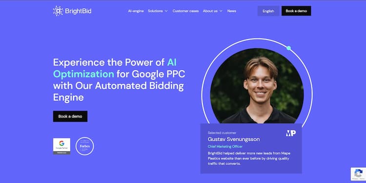 Brightbid Brightbid is a bidding engine that utilizes artificial intelligence to automate and enhance Google PPC advertising campaigns for optimal results.