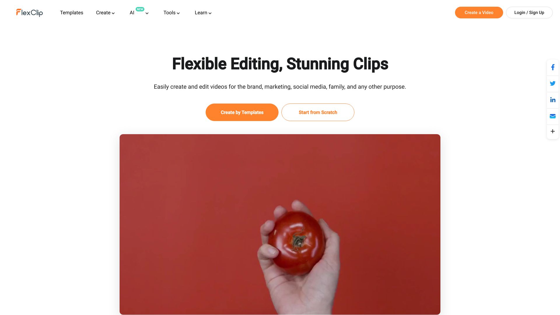 Flexclip latest reviews ai features pricing alternatives topspotai